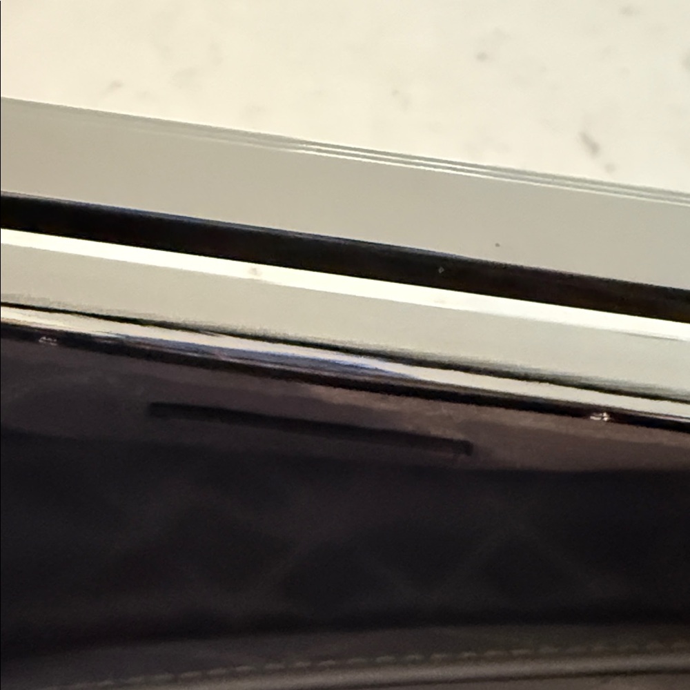 Michael Kors Silver Clutch with Metal Handle - Picture 3 of 6
